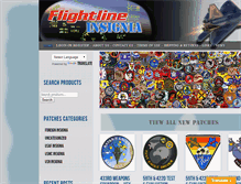 Tablet Screenshot of flightlineinsignia.com